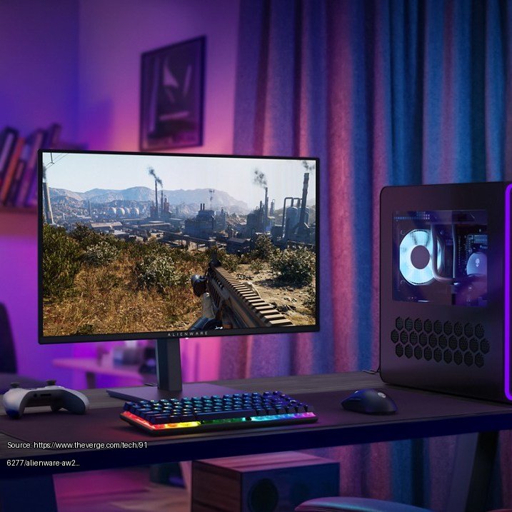 alienware-oled-monitor - Fair use review image from https://www.theverge.com/tech/916277/alienware-aw2726dm-qdoled-gaming-monitor-specs-hands-on