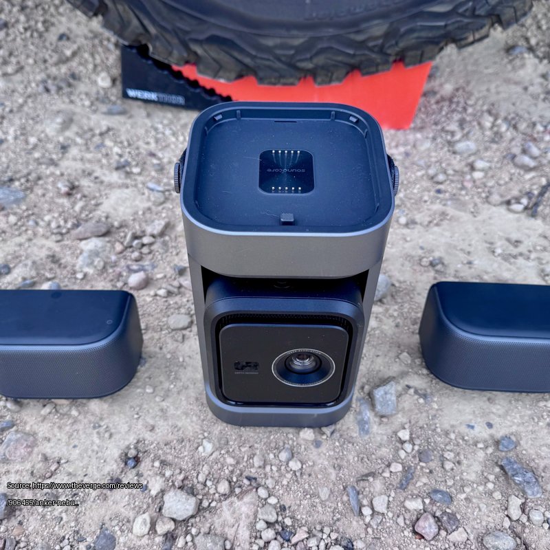 anker-nebula-p1-projector - Fair use review image from https://www.theverge.com/reviews/906455/anker-nebula-p1-review-vanlife-sound-champ