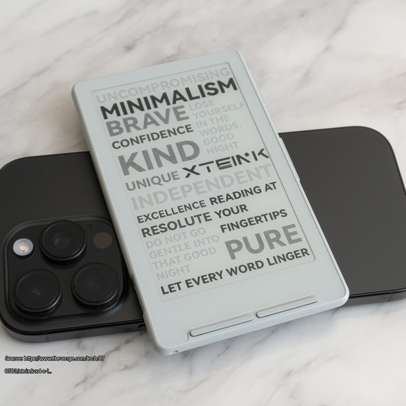 generic-e-reader - Fair use review image from https://www.theverge.com/tech/870583/xteink-x4-e-ink-reader-books-hands-on