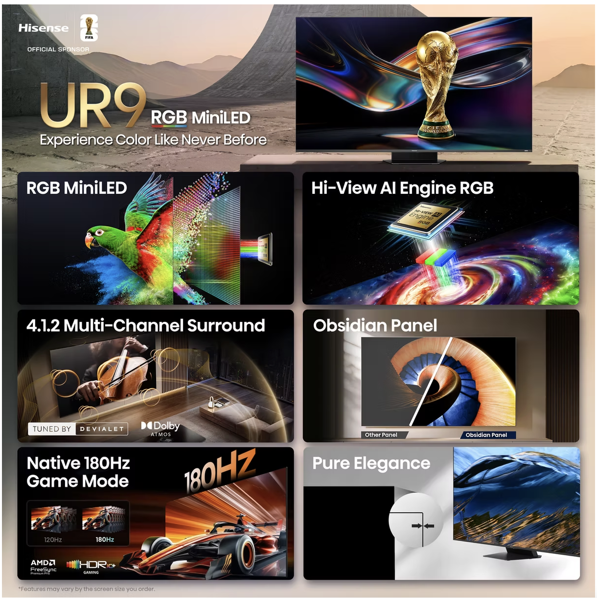 Google says Polymarket bets showing up in News was an ‘error’ - Fair use review image from https://www.theverge.com/tech/910537/hisense-ur9-rgb-led-tv-review