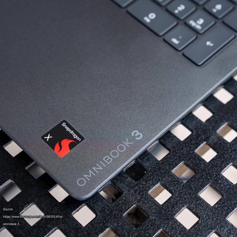 <em>In case you ever forget your laptop’s model name.</em> - Fair use review image from https://www.theverge.com/tech/983554/hp-omnibook-3-16-snapdragon-laptop-review